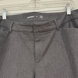 Old Navy Dark Gray High-Rise Pixie Pants
